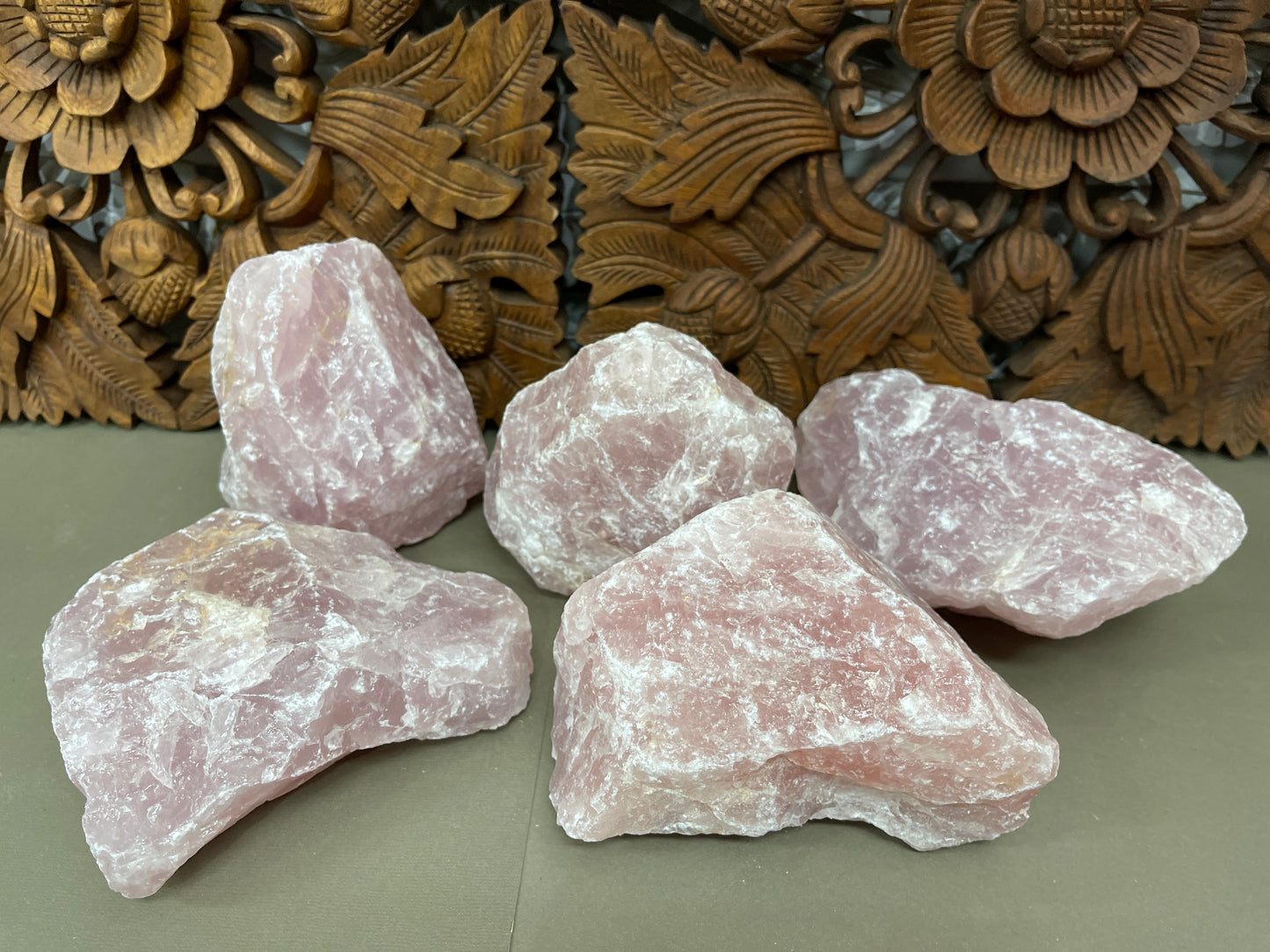 Raw Rose Quartz Chunks - 2 sizes