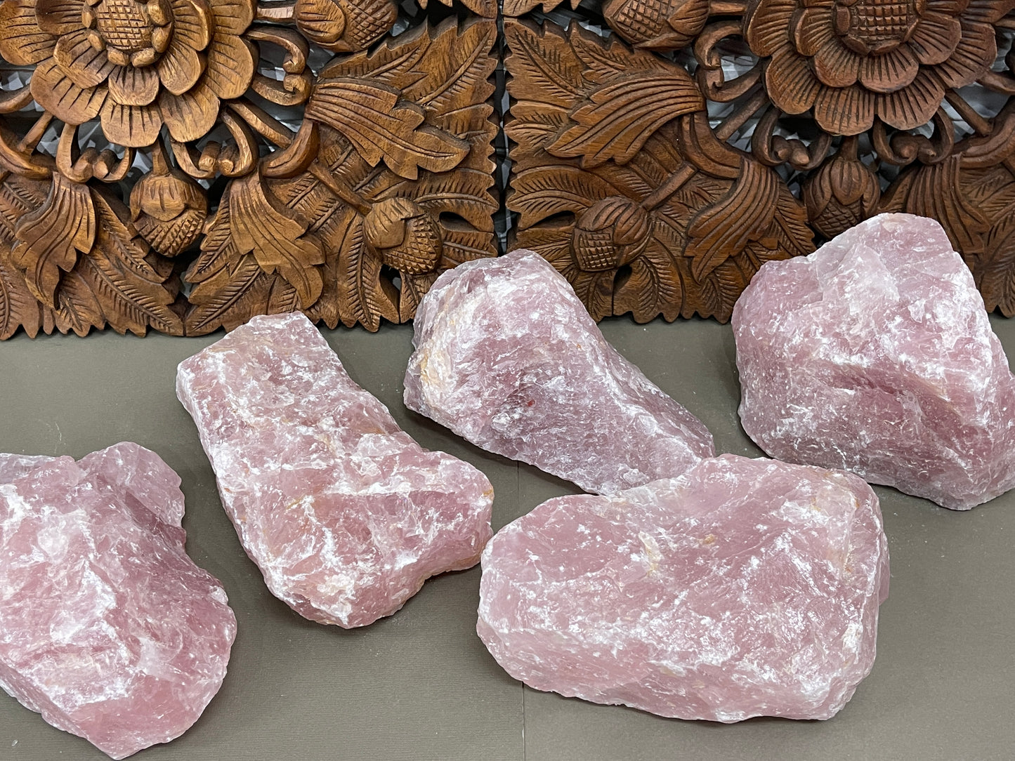 Raw Rose Quartz Chunks - 2 sizes