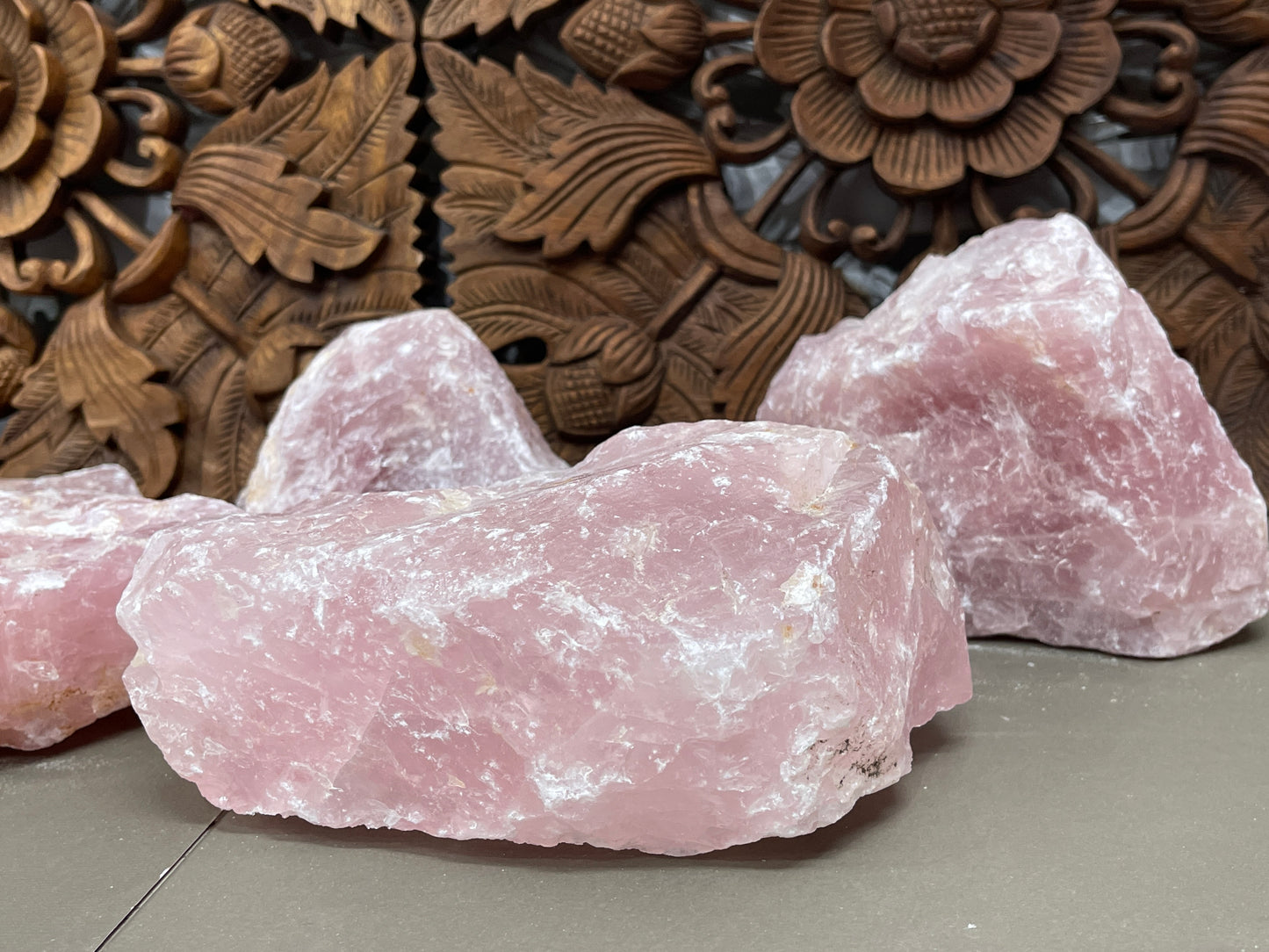 Raw Rose Quartz Chunks - 2 sizes