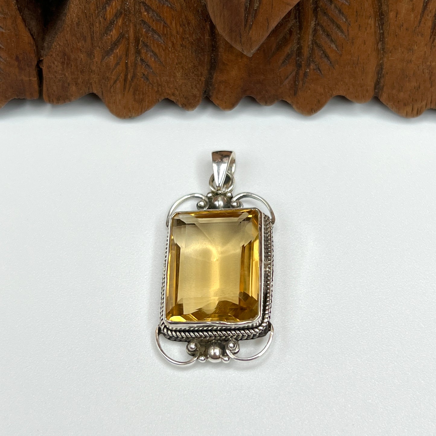 Large Stone Citrine Pendants