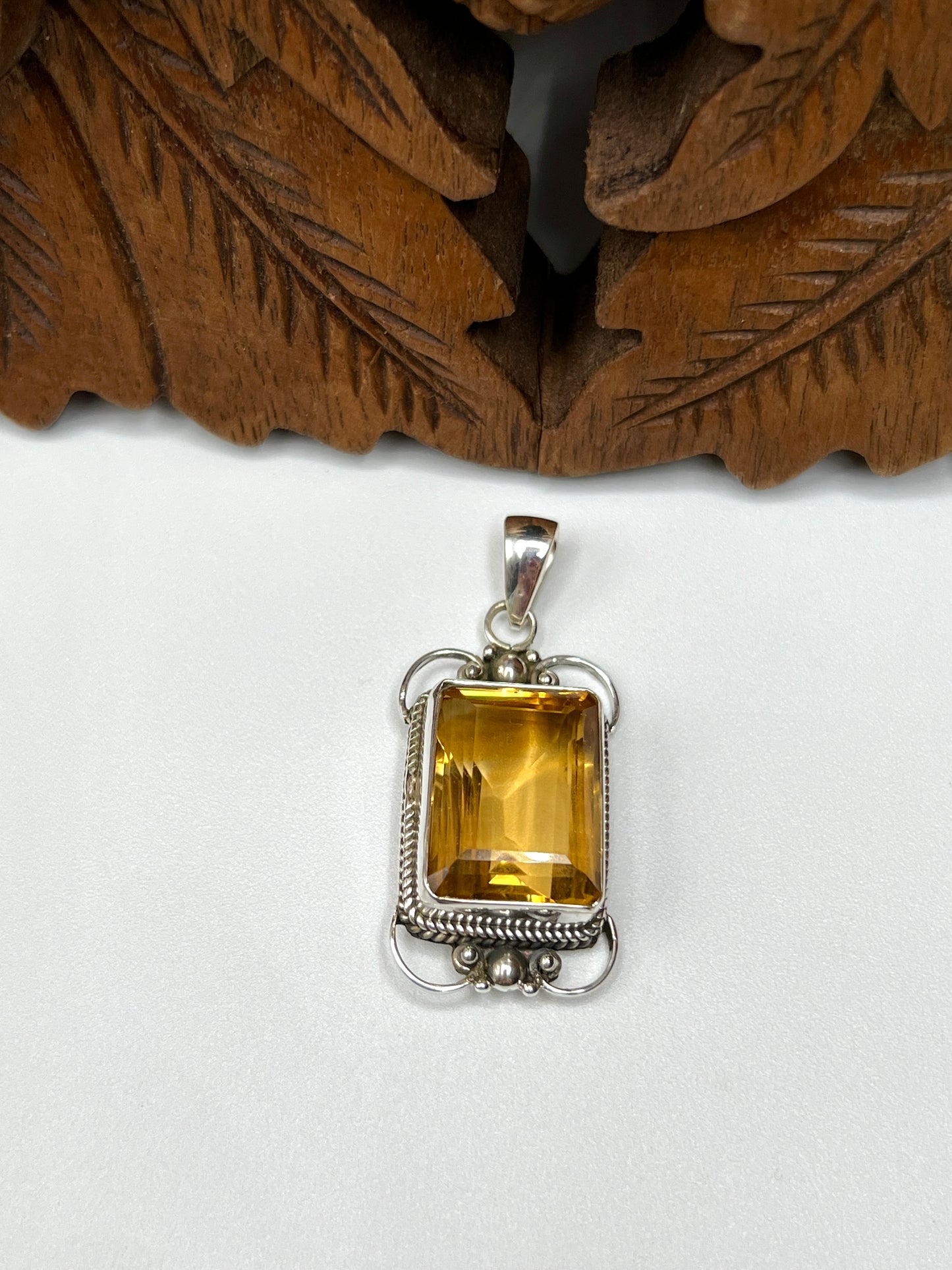 Large Stone Citrine Pendants