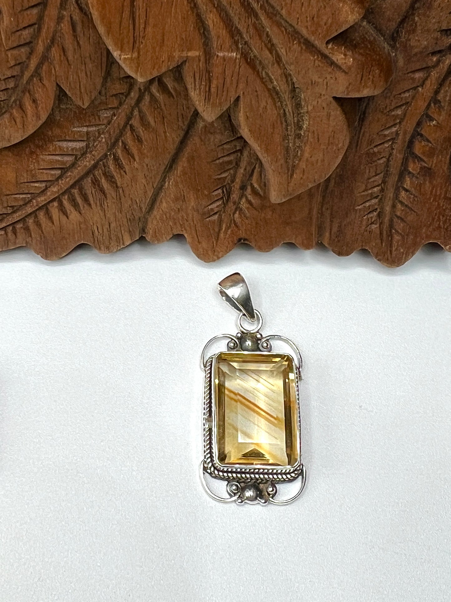 Large Stone Citrine Pendants