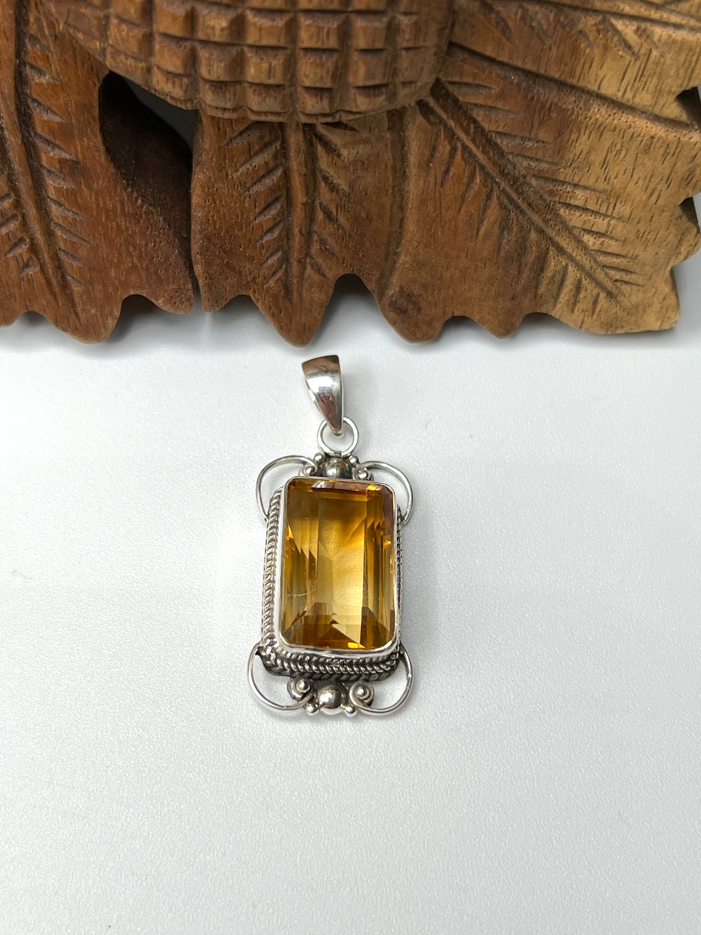 Large Stone Citrine Pendants