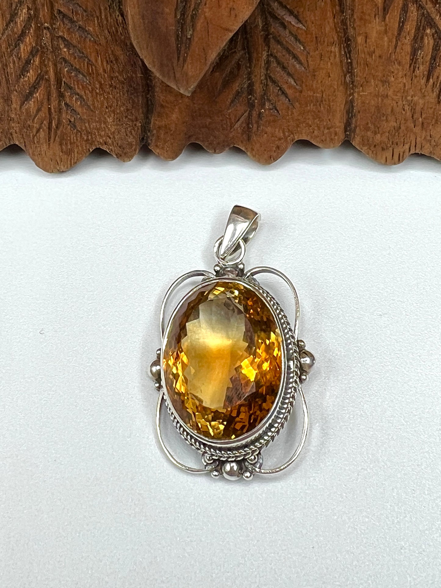 Large Stone Citrine Pendants