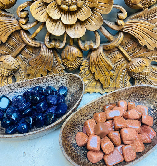Goldstone and Blue Goldstone Tumbles