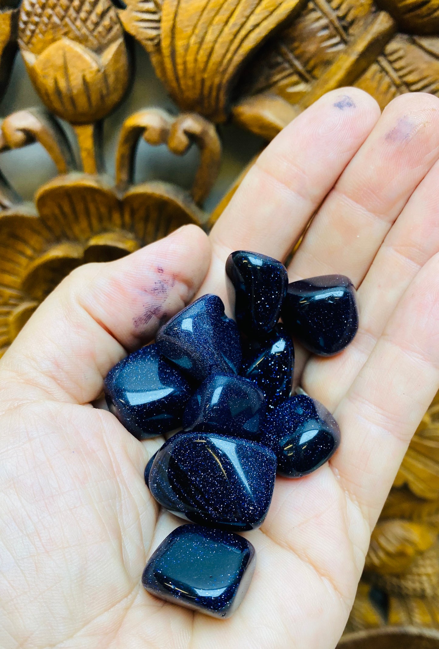 Goldstone and Blue Goldstone Tumbles