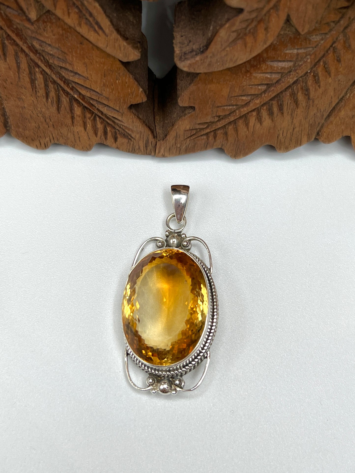 Large Stone Citrine Pendants