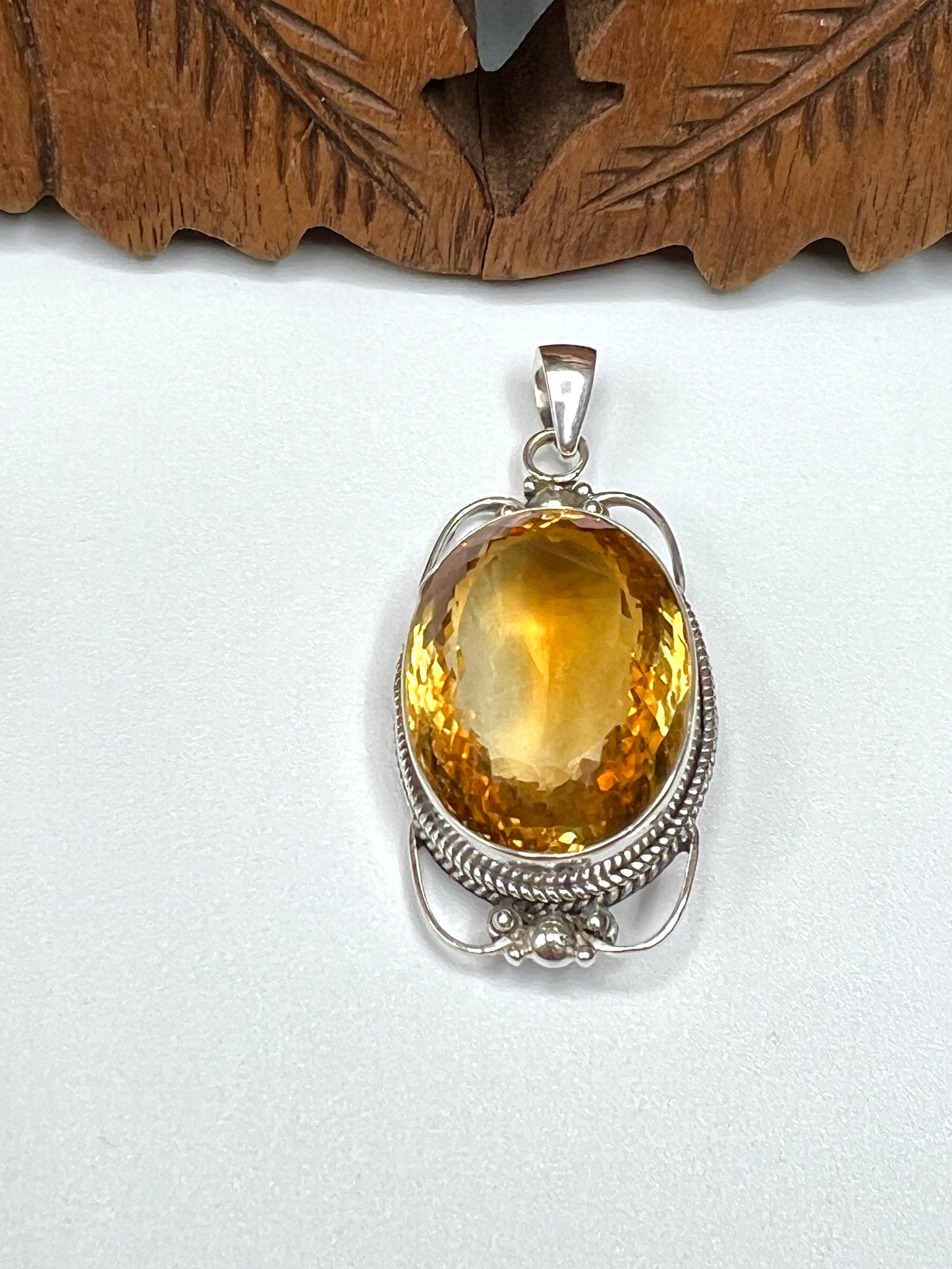 Large Stone Citrine Pendants