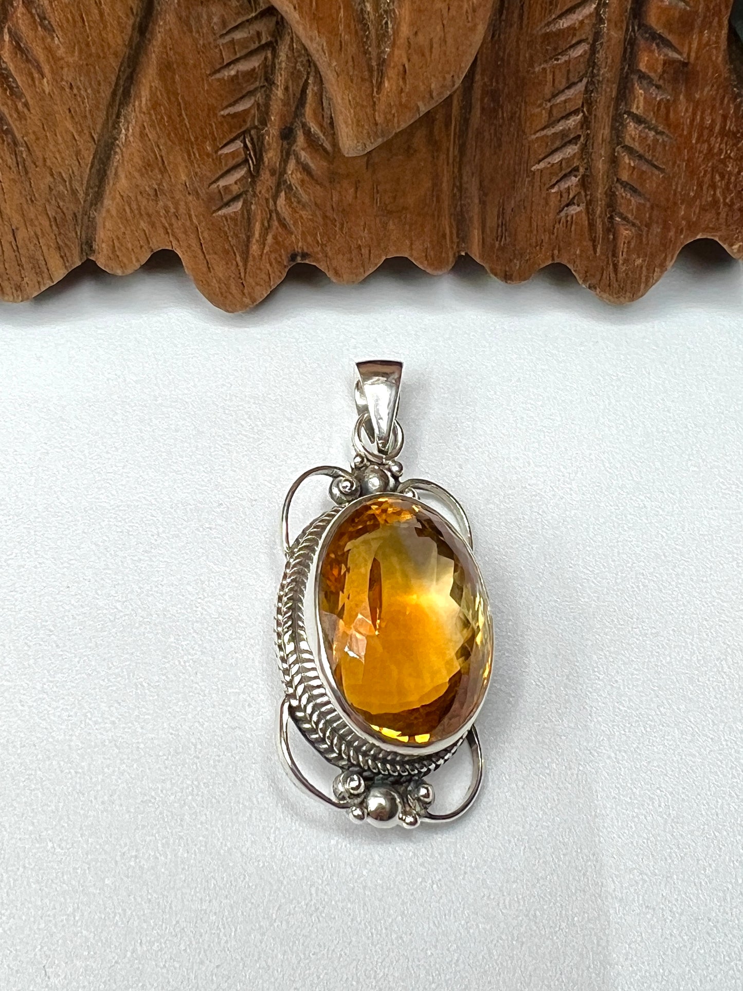 Large Stone Citrine Pendants