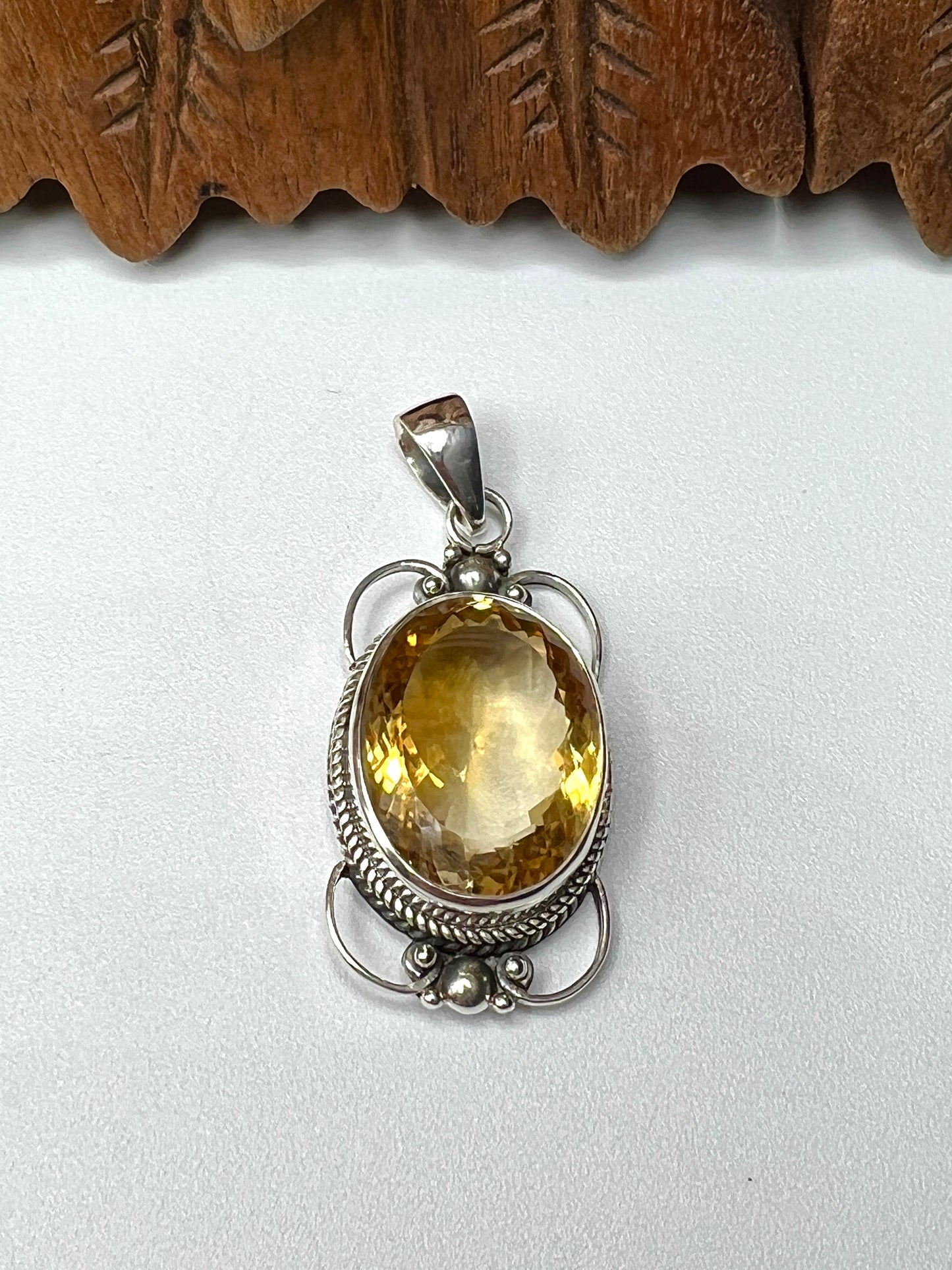 Large Stone Citrine Pendants