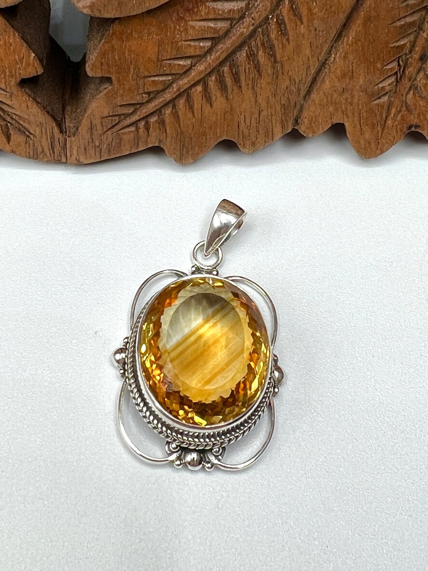 Large Stone Citrine Pendants