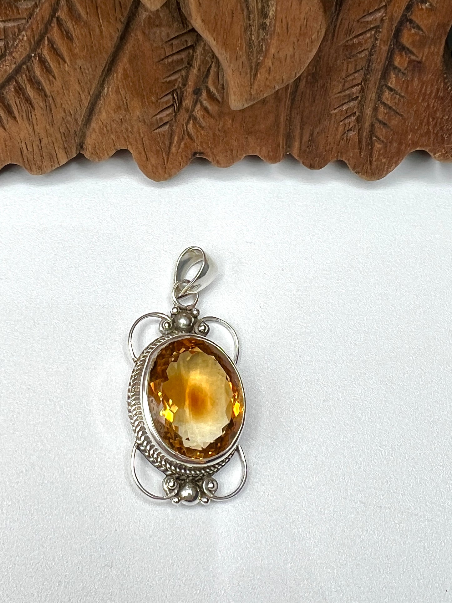 Large Stone Citrine Pendants