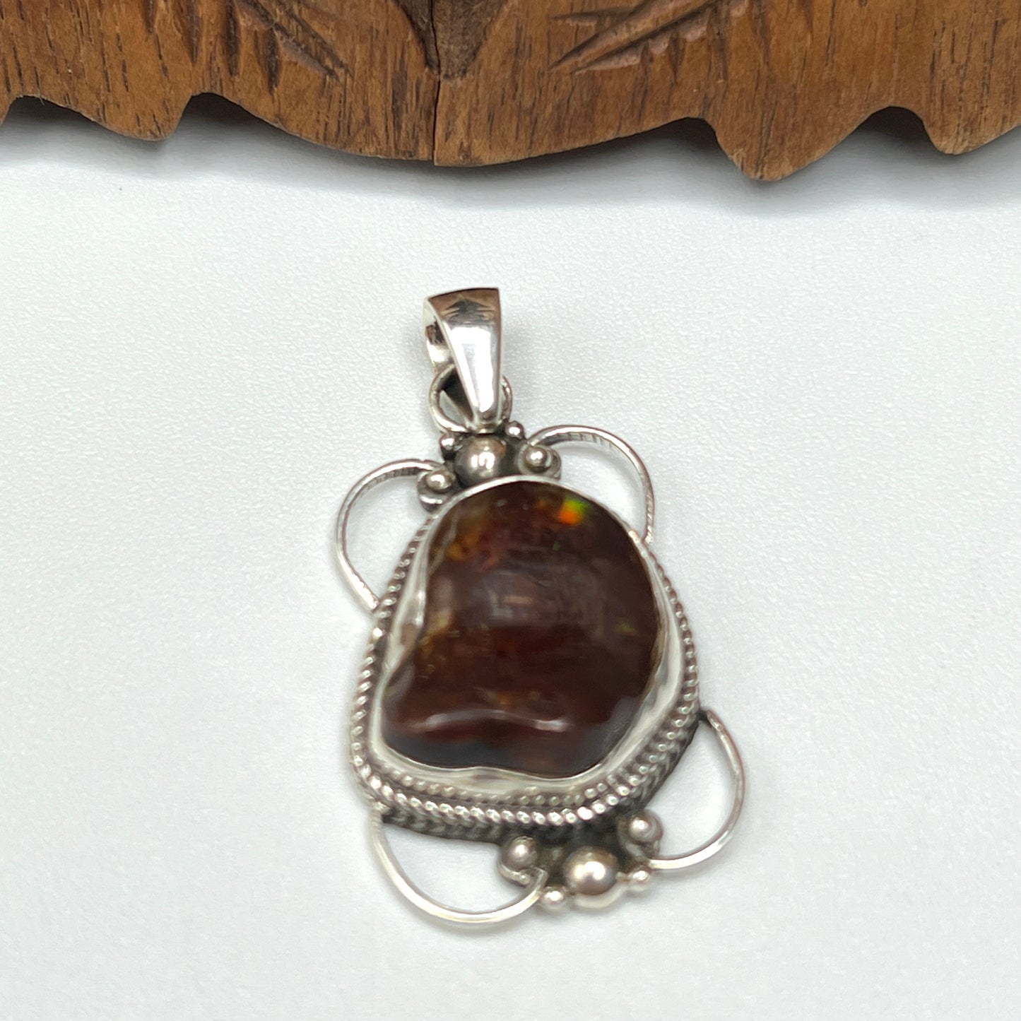 Mexican Fire Agate Pendants