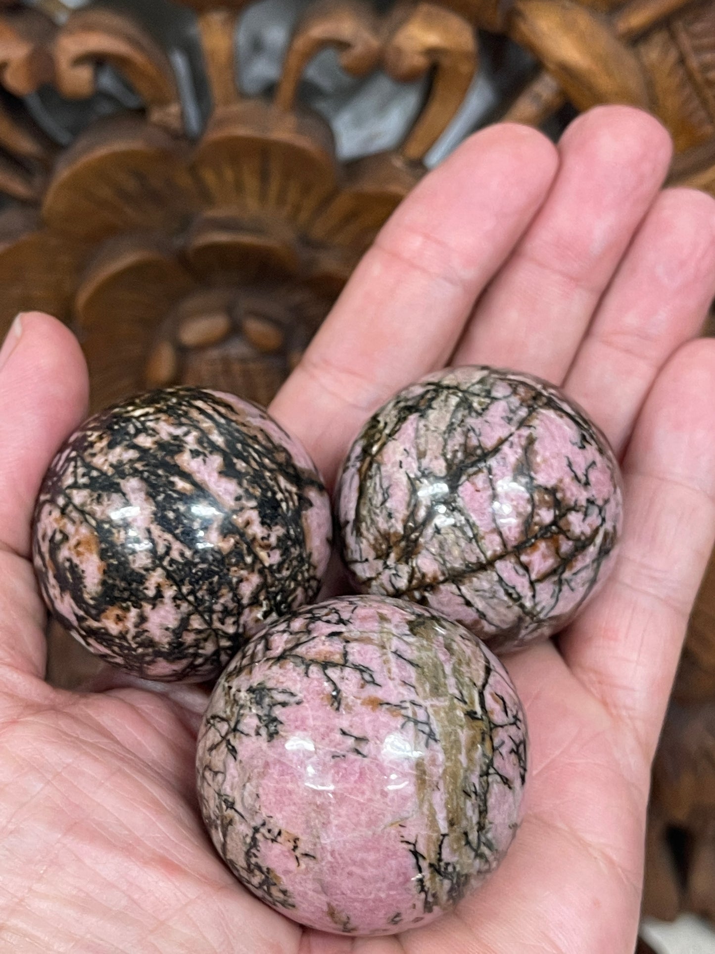 Rhodonite Spheres