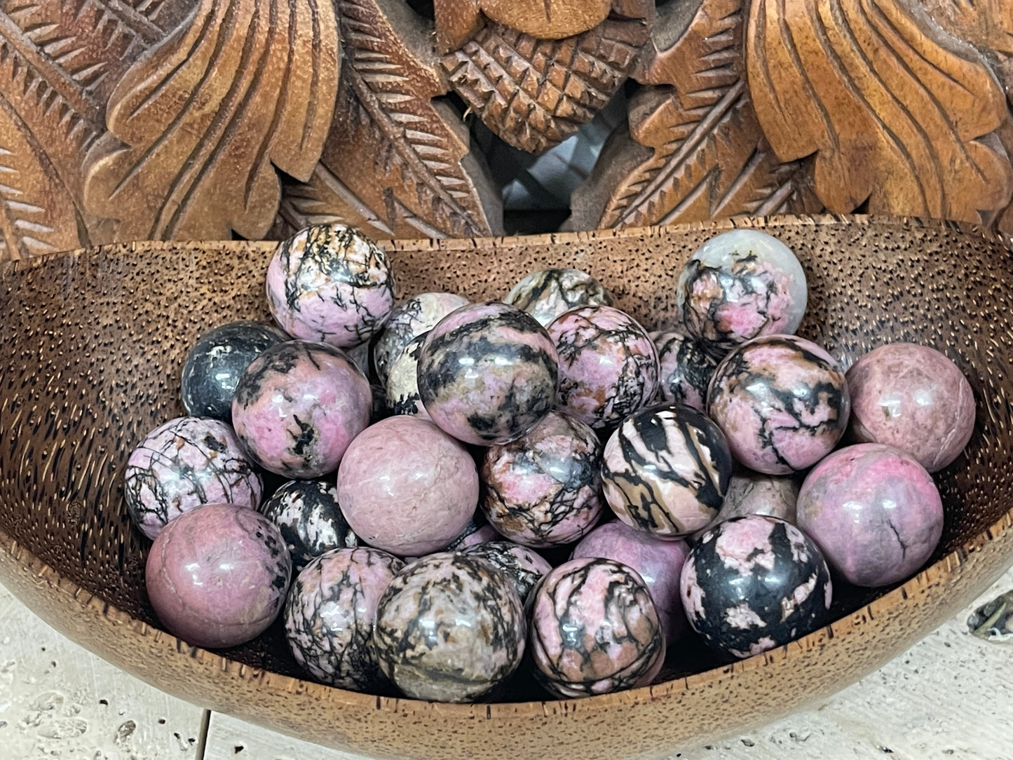 Rhodonite Spheres
