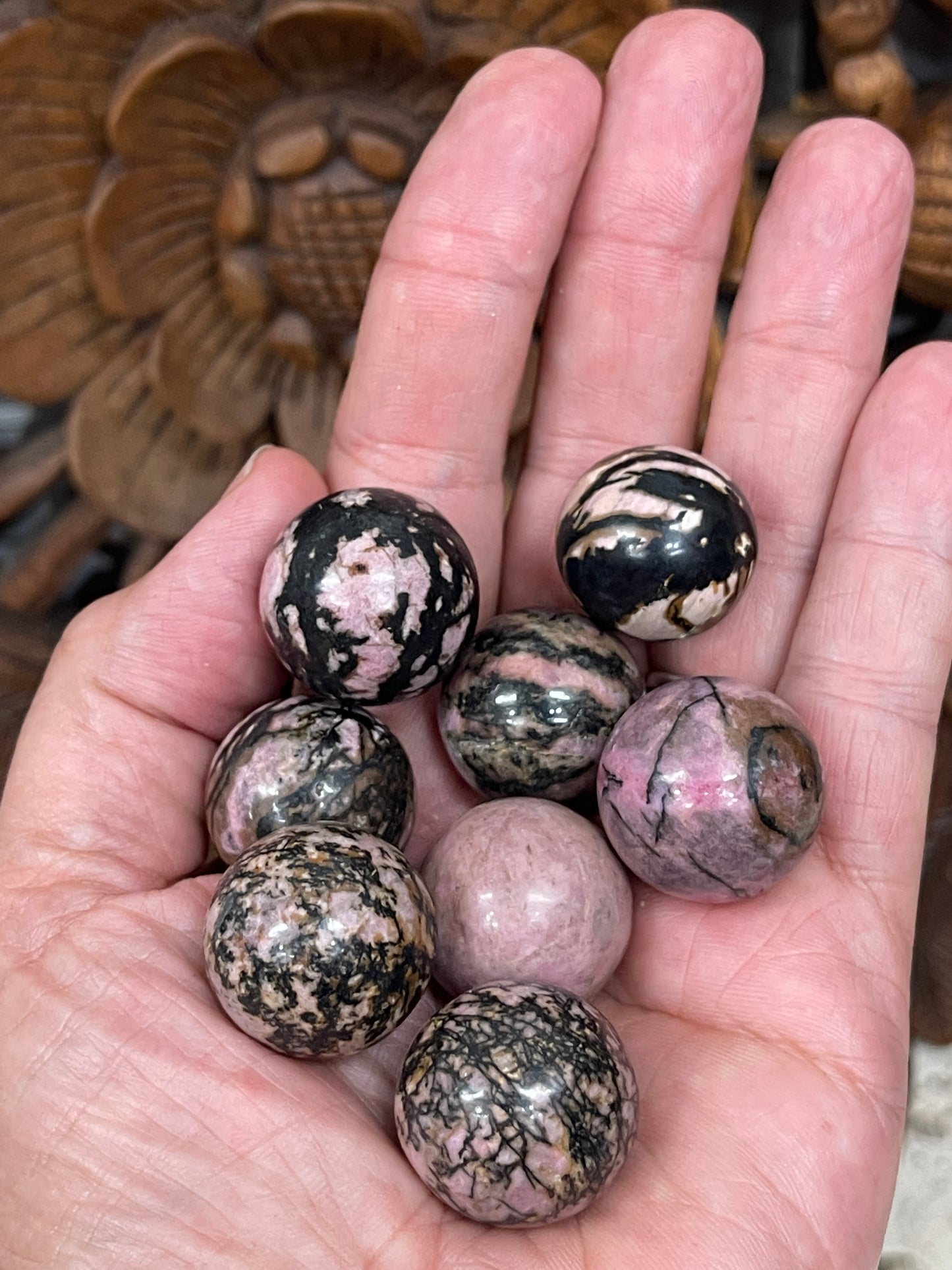 Rhodonite Spheres