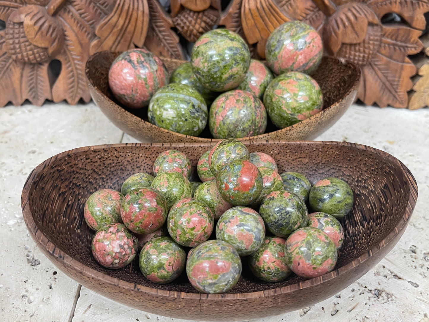 Unakite Spheres