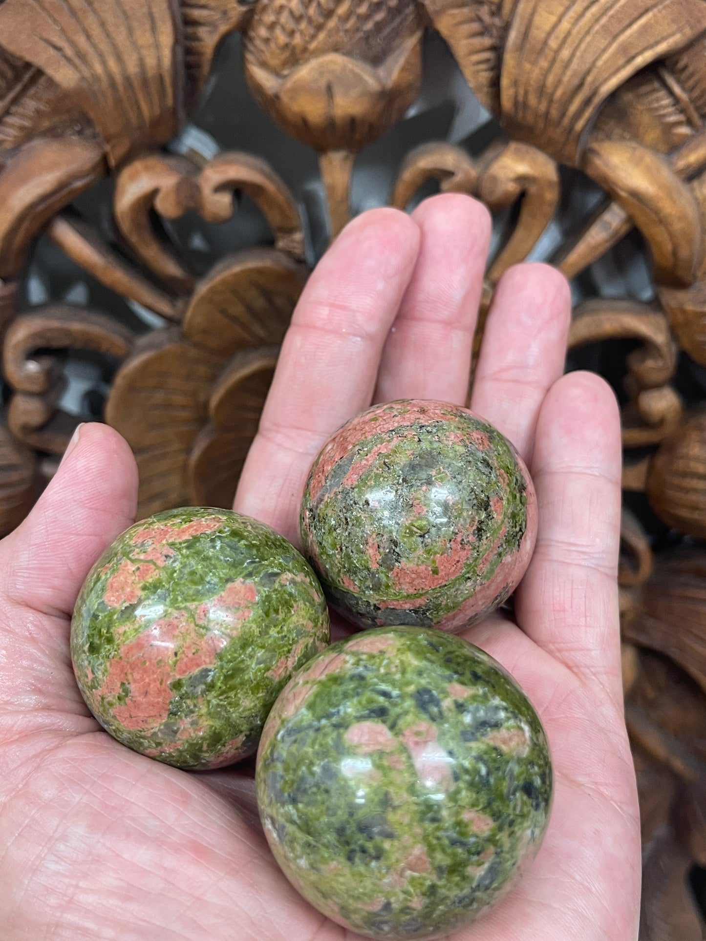 Unakite Spheres