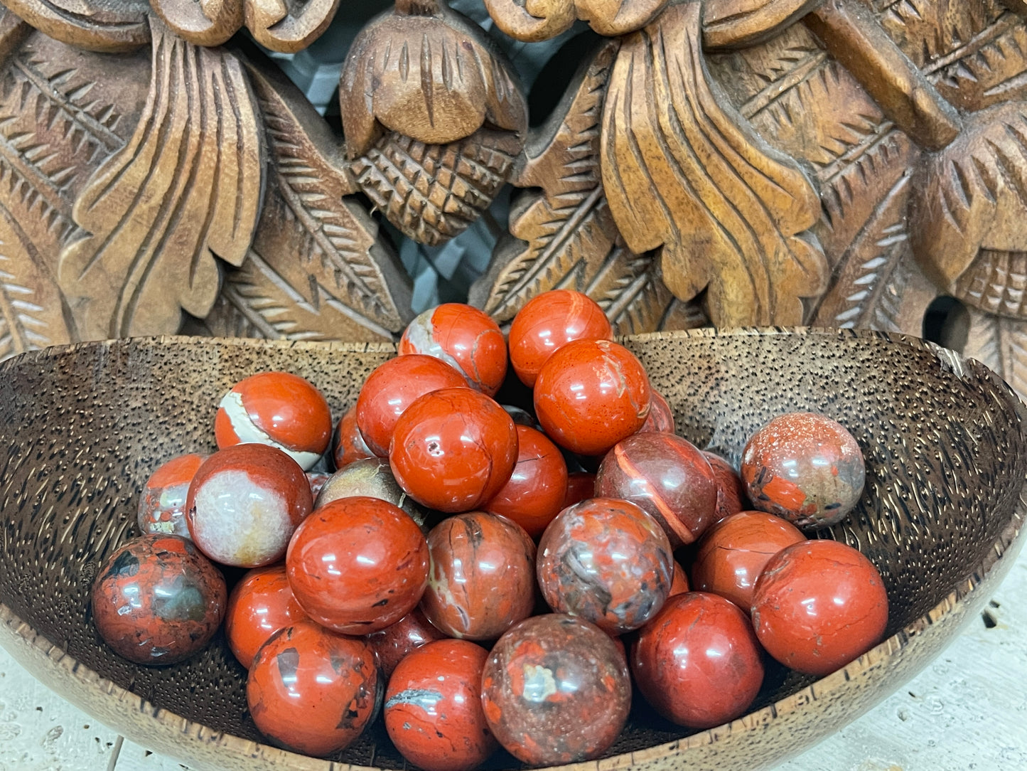 Red Jasper Spheres