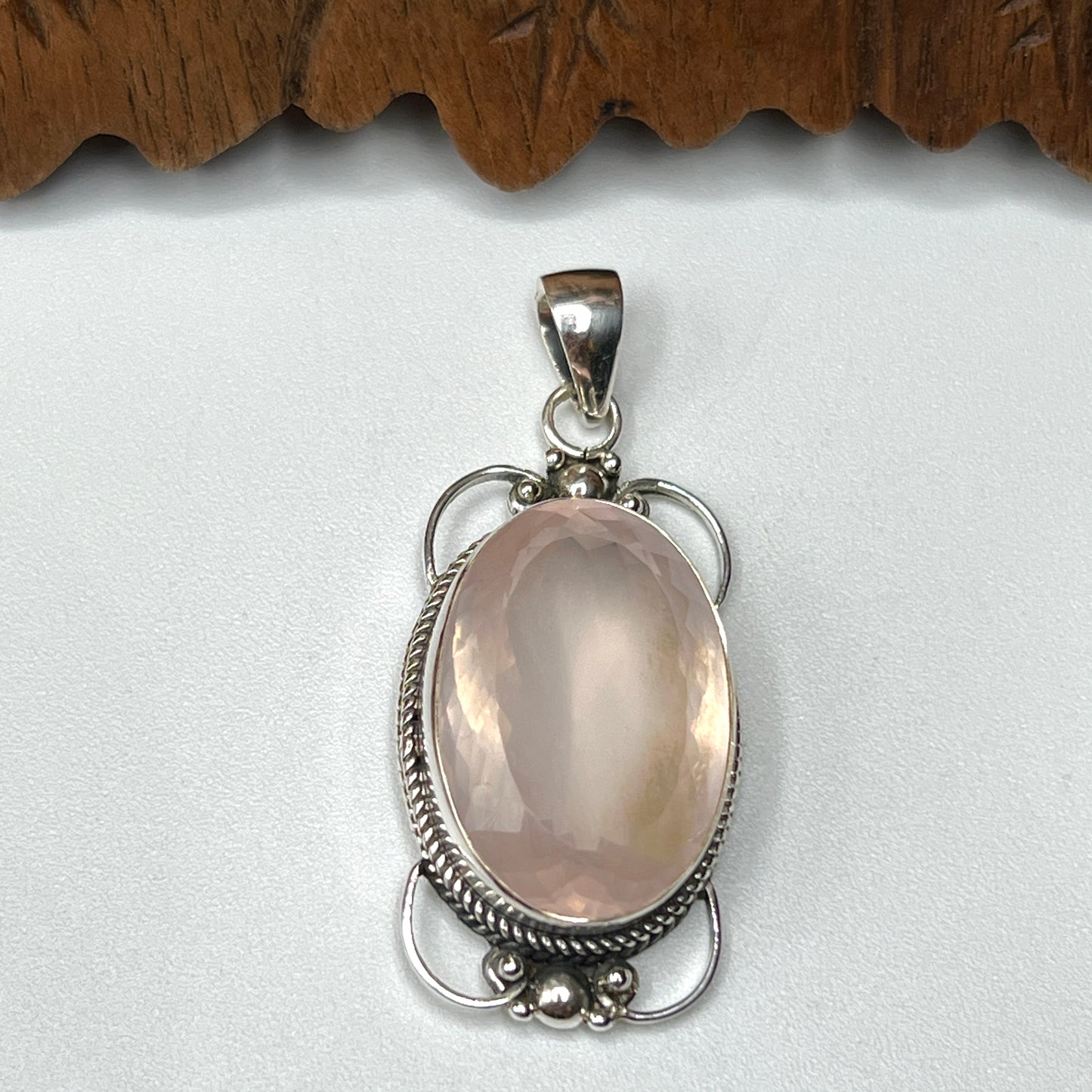 Large Stone A Quality Rose Quartz Pendants
