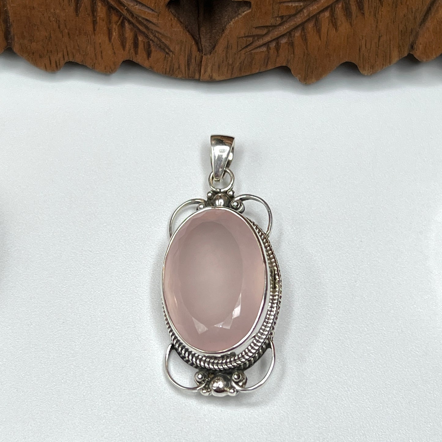 Large Stone A Quality Rose Quartz Pendants