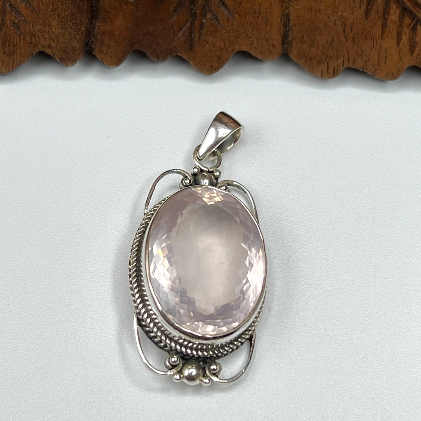 Large Stone A Quality Rose Quartz Pendants