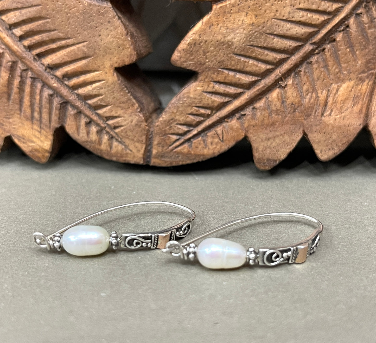 Balinese Silver & Gold Earrings