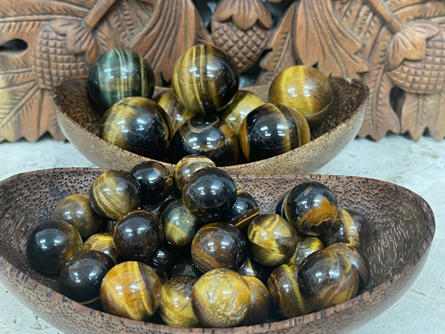 Tigers Eye Spheres