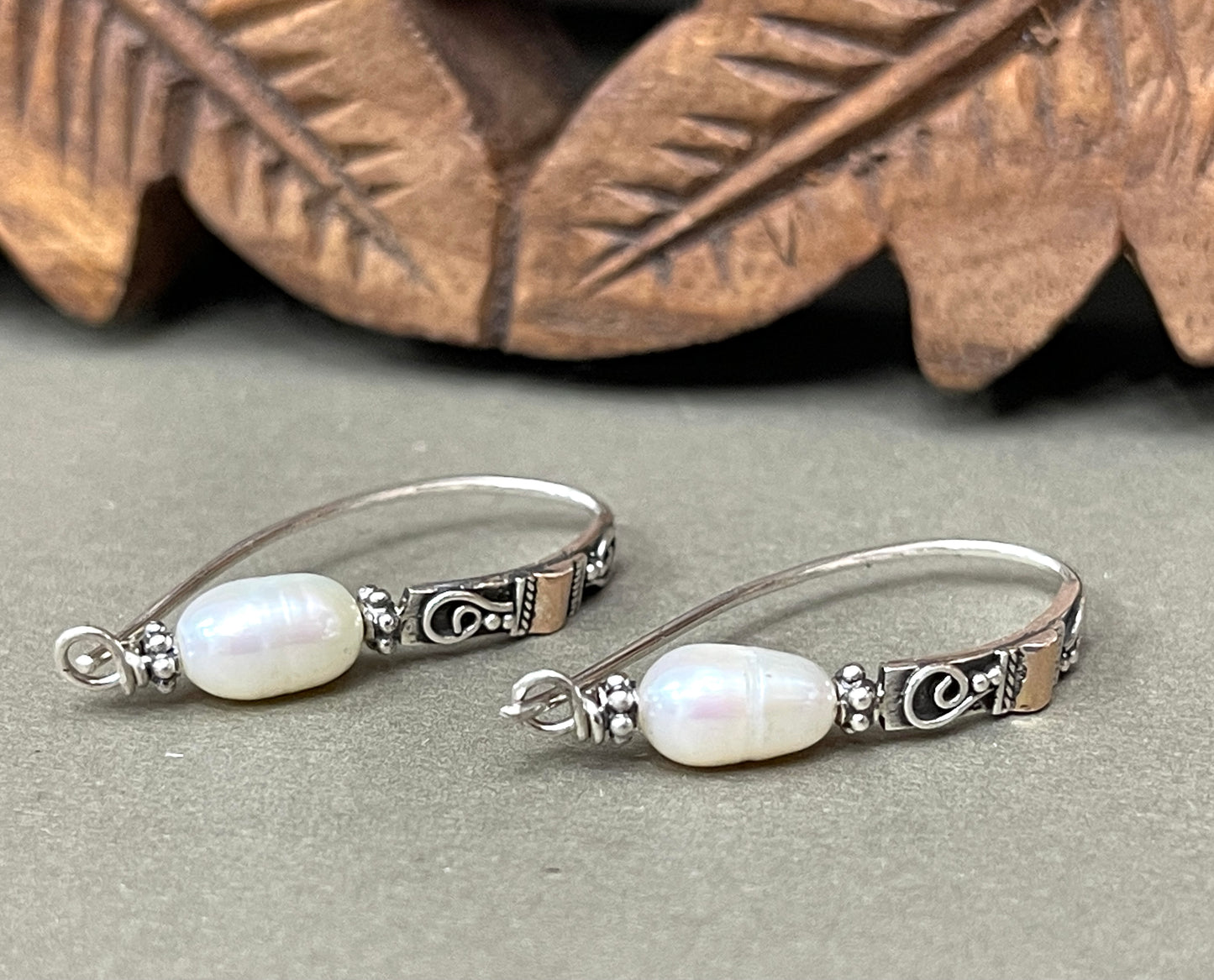 Balinese Silver & Gold Earrings