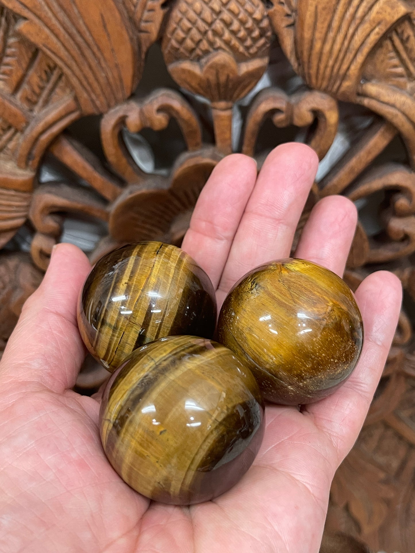 Tigers Eye Spheres