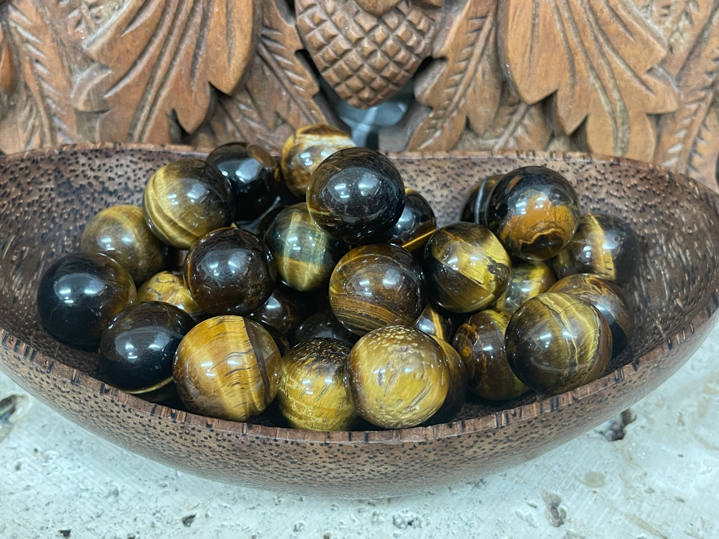 Tigers Eye Spheres