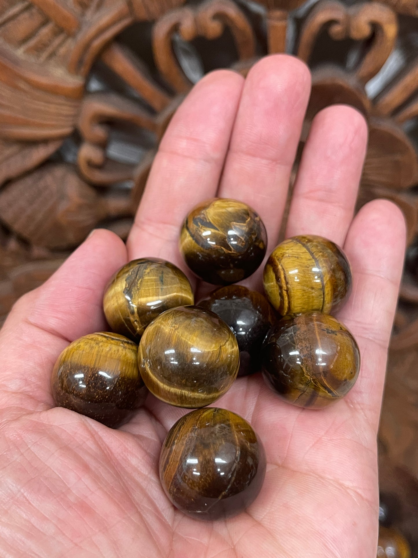 Tigers Eye Spheres