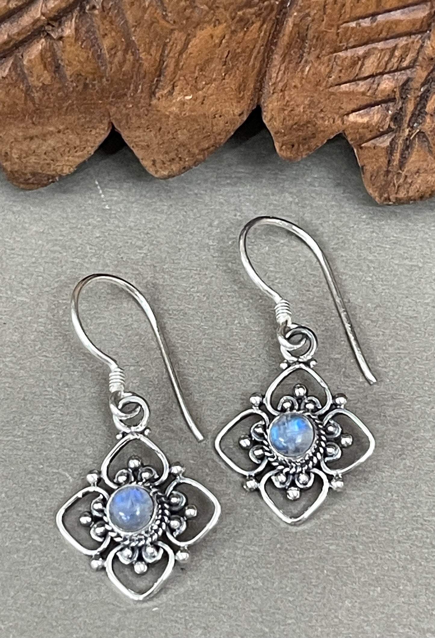 Balinese Filigree Earrings | 4 Stones