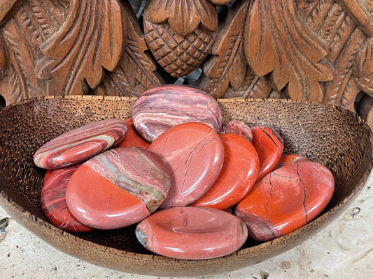 Red Jasper Palm Stones & Worry Stones