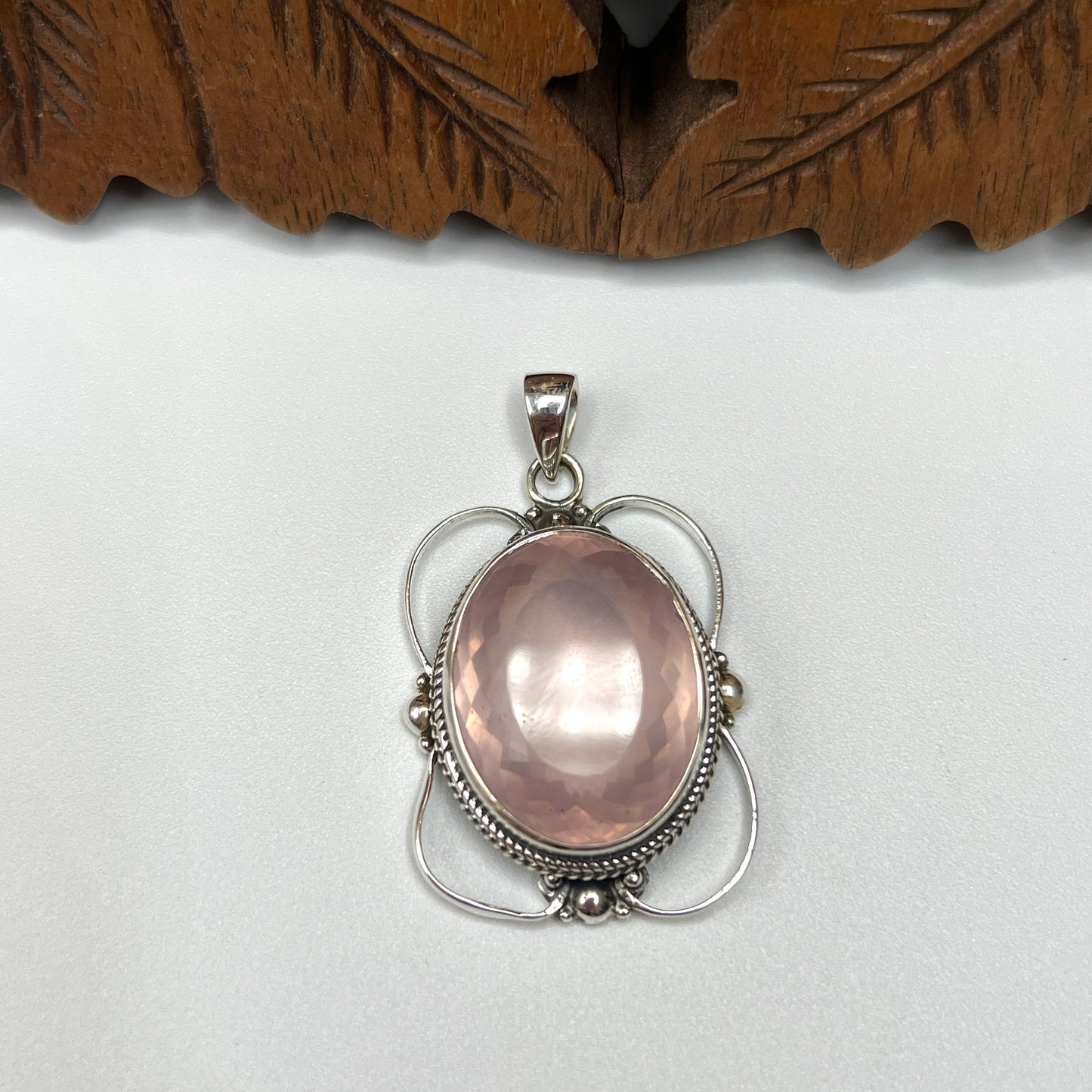Large Stone A Quality Rose Quartz Pendants