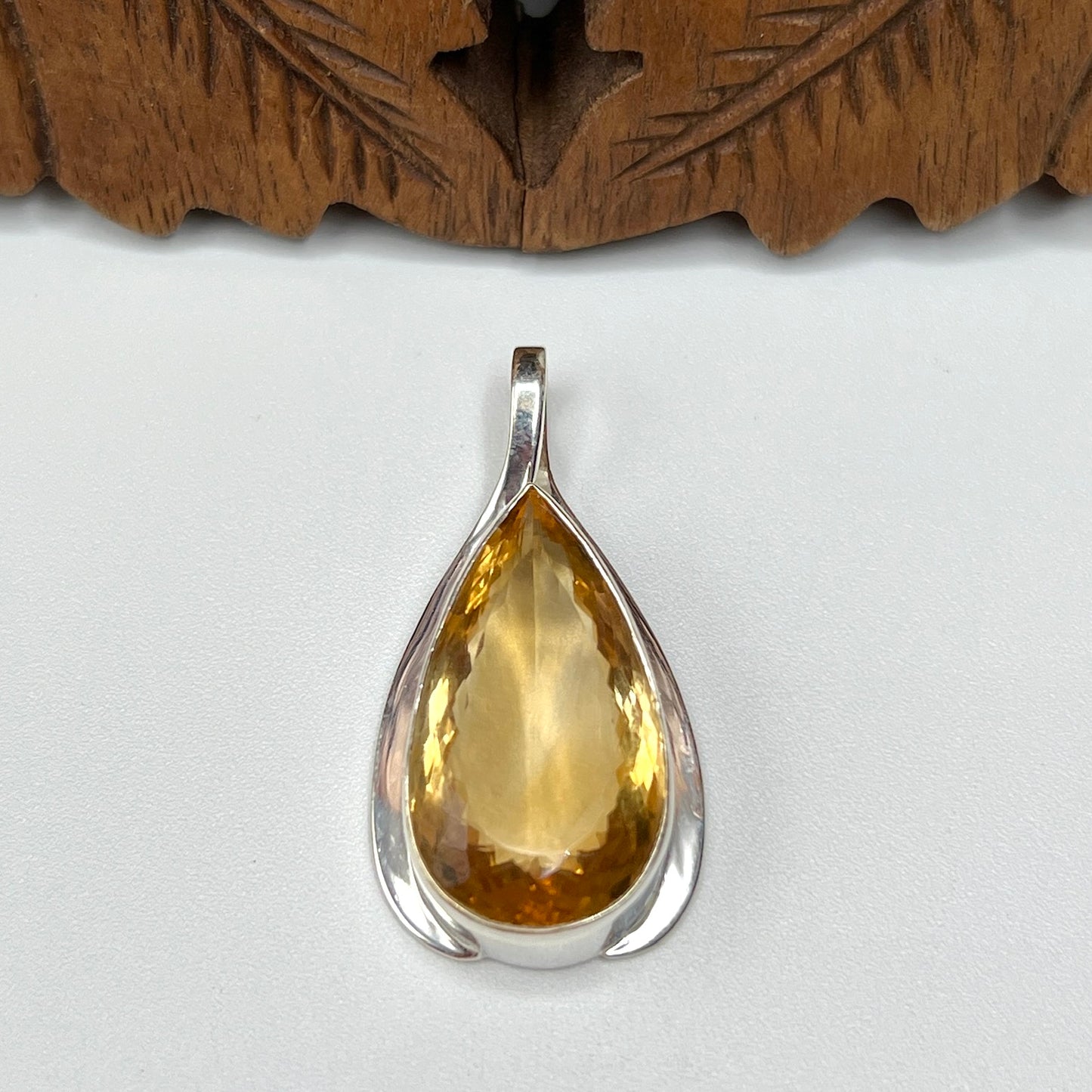 Large Stone Citrine Pendants