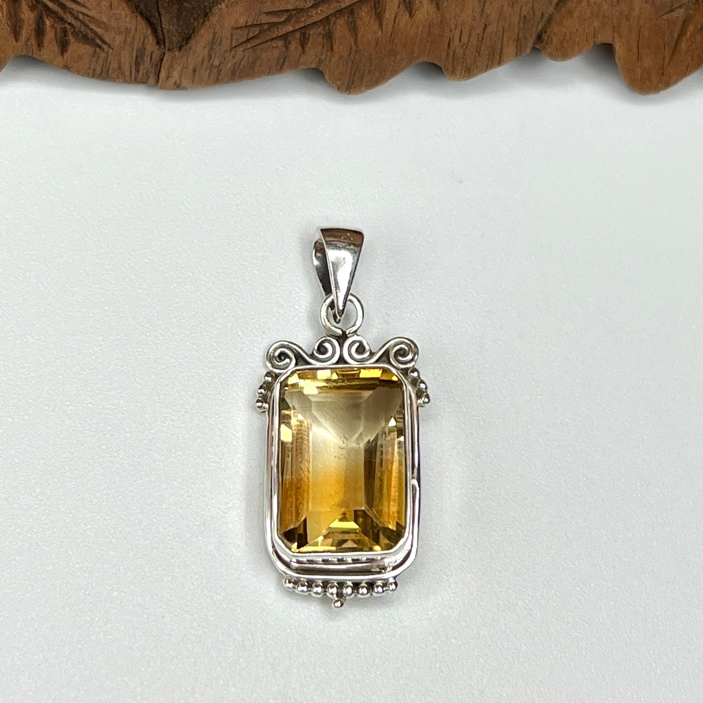 Natural Large Stone Citrine Pendants