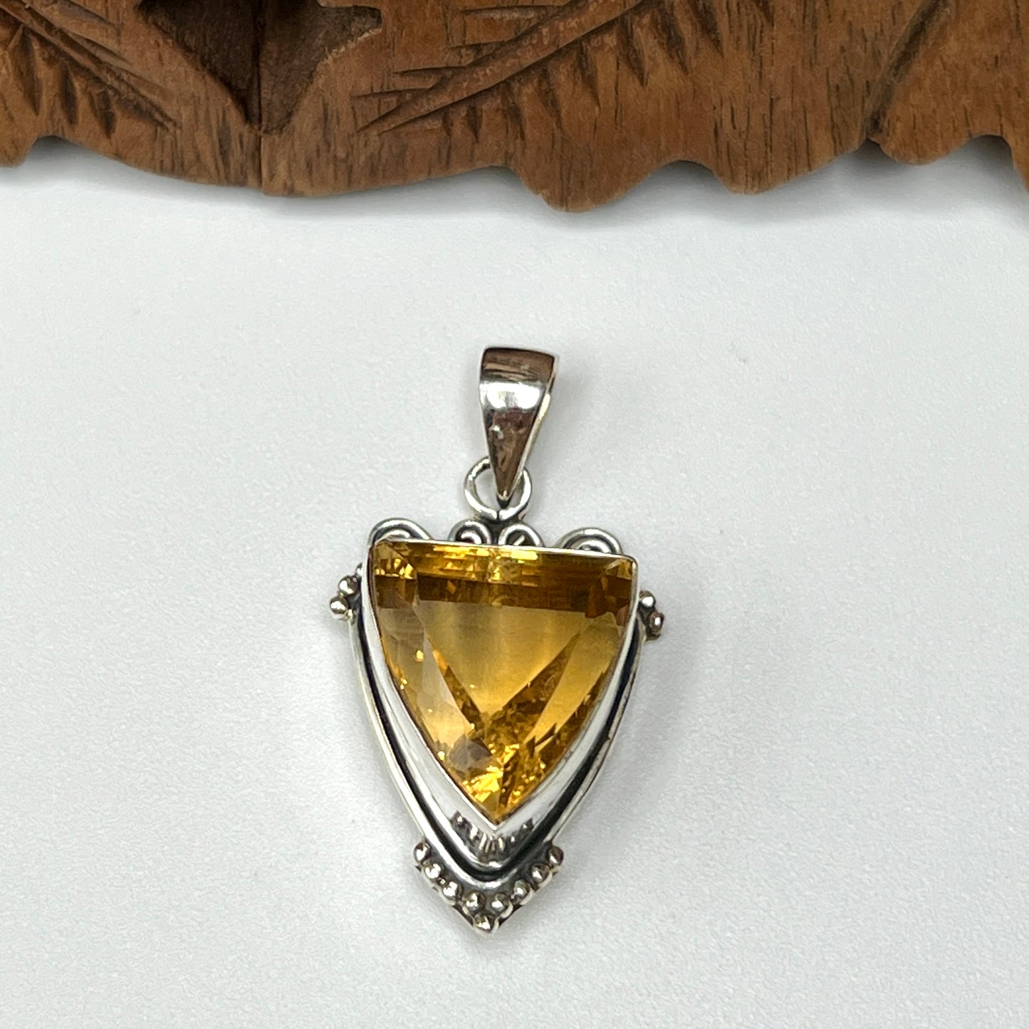 Natural Large Stone Citrine Pendants