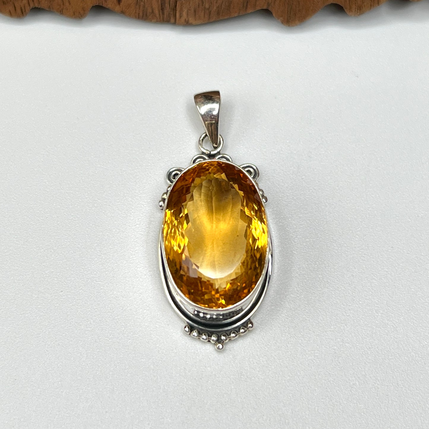 Natural Large Stone Citrine Pendants