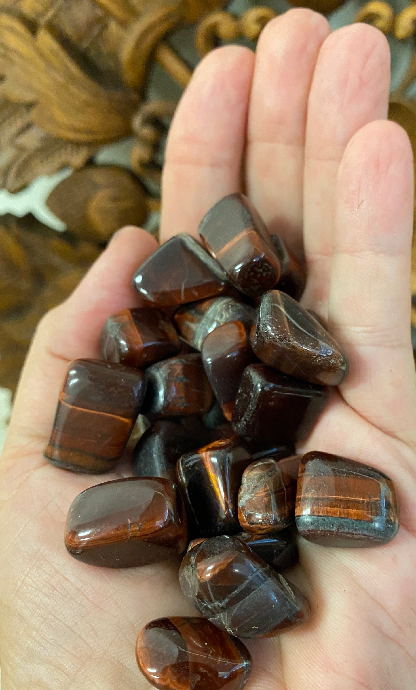 Golden Tigers Eye & Red Tigers Eye Tumbles