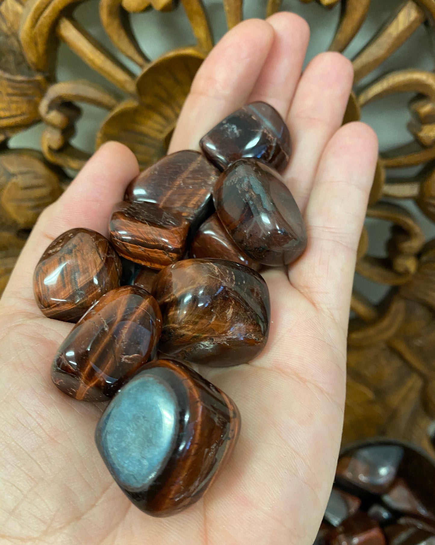 Red Tigers Eye Tumbles