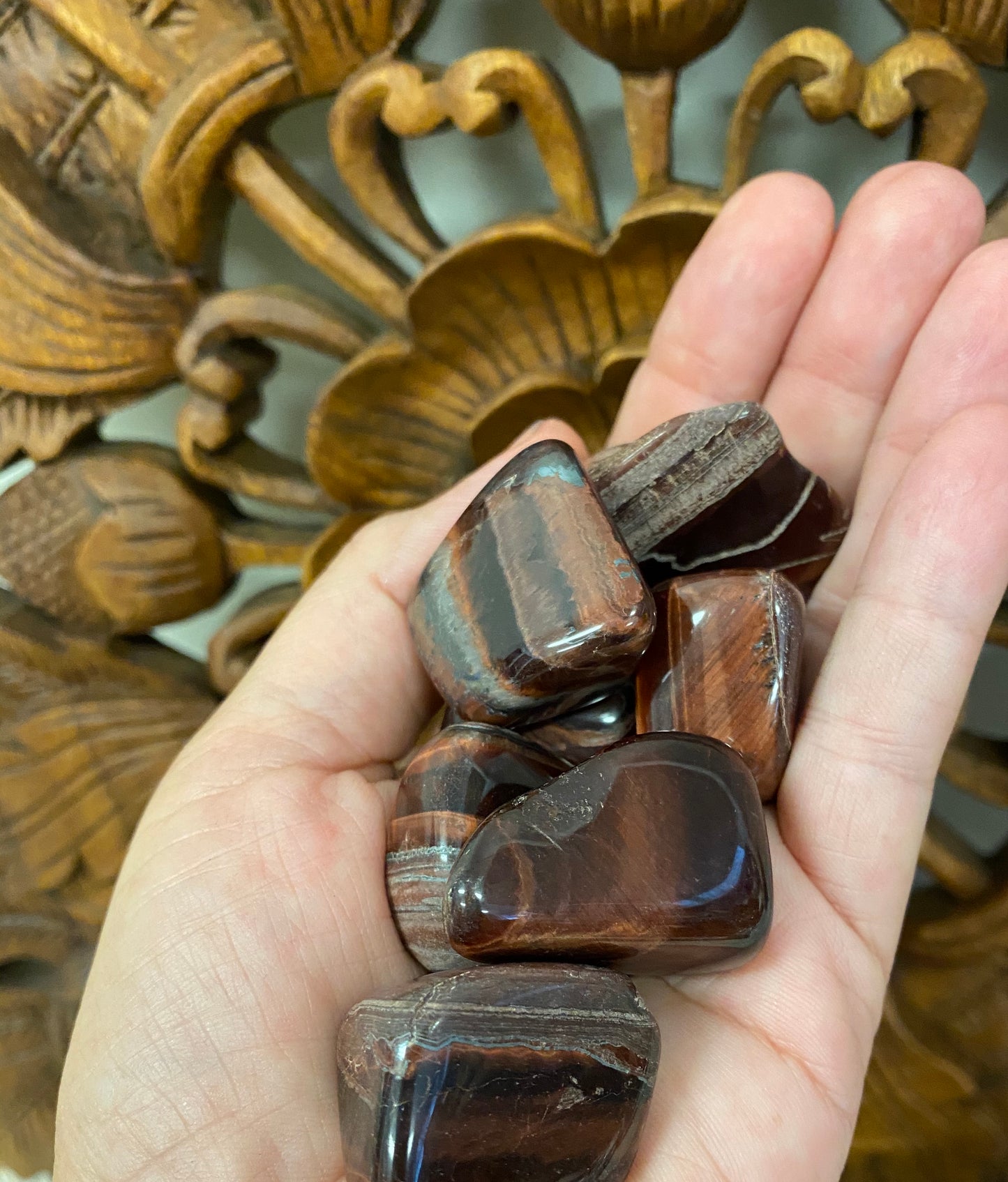 Red Tigers Eye Tumbles