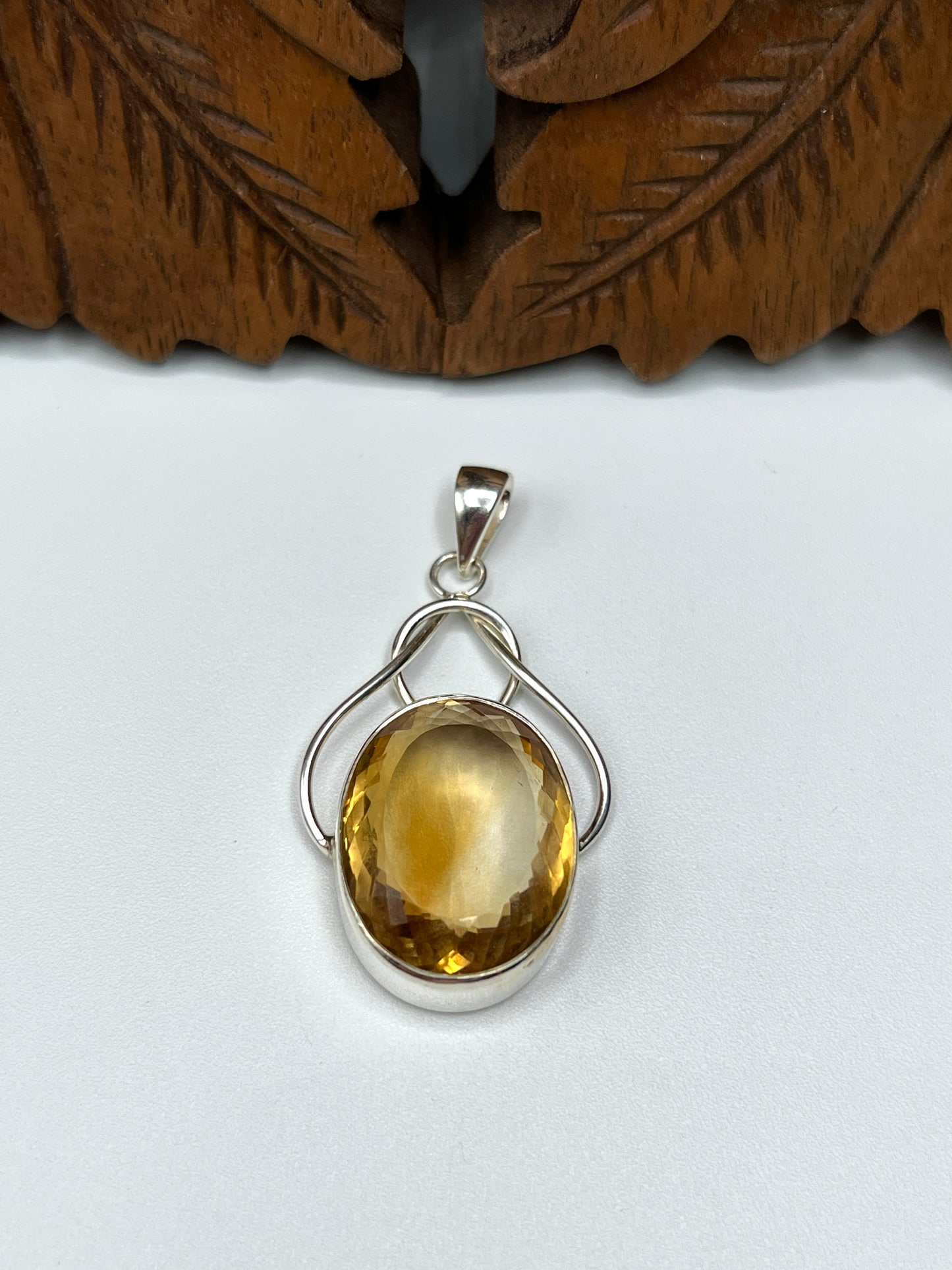 Natural Large Stone Citrine Pendants