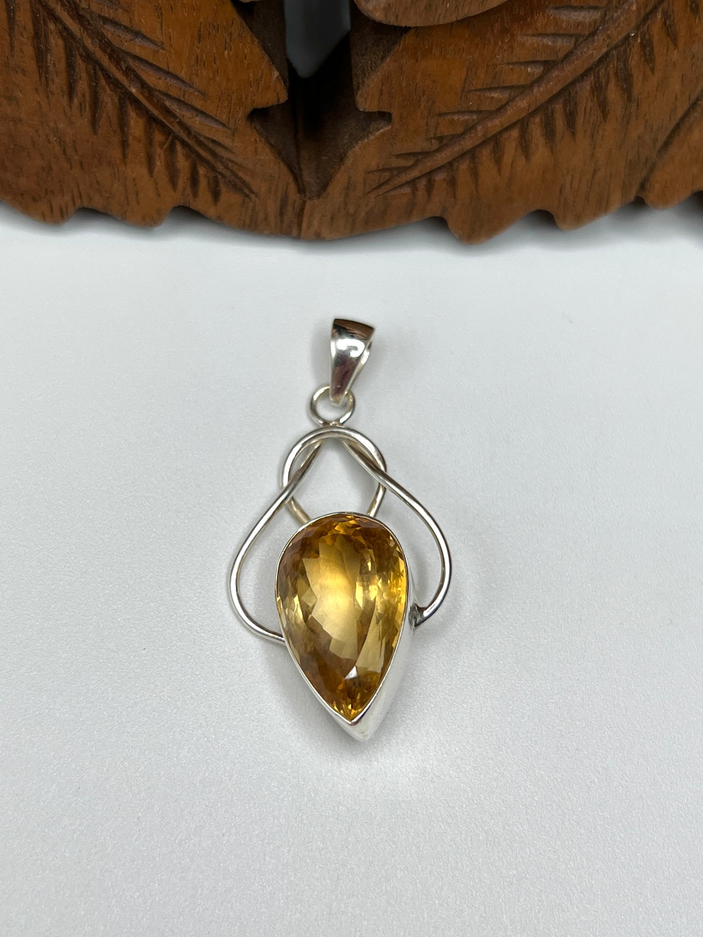 Natural Large Stone Citrine Pendants