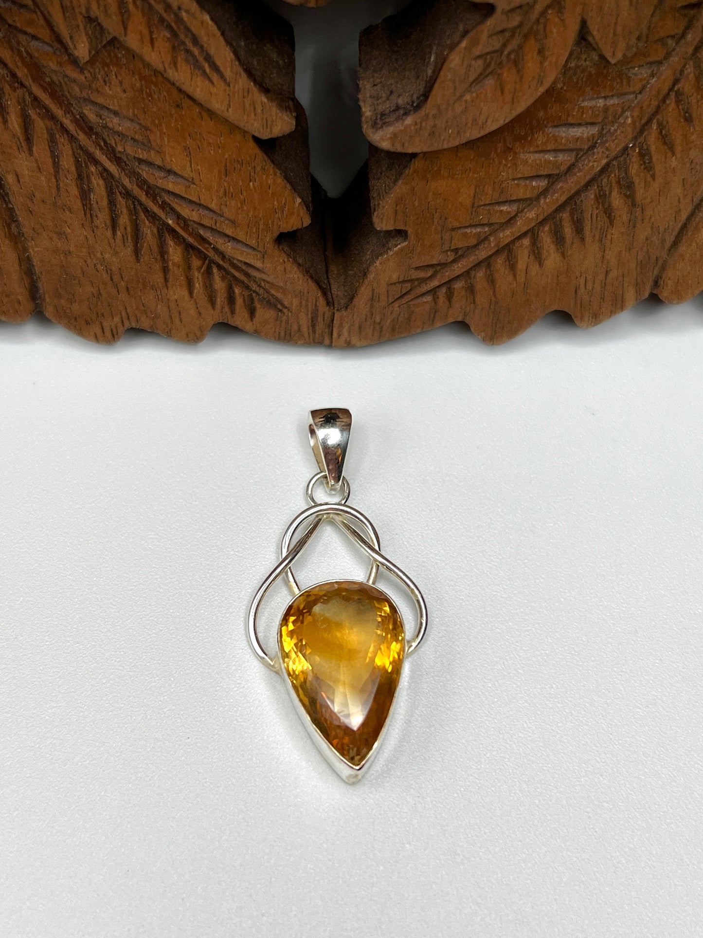 Natural Large Stone Citrine Pendants