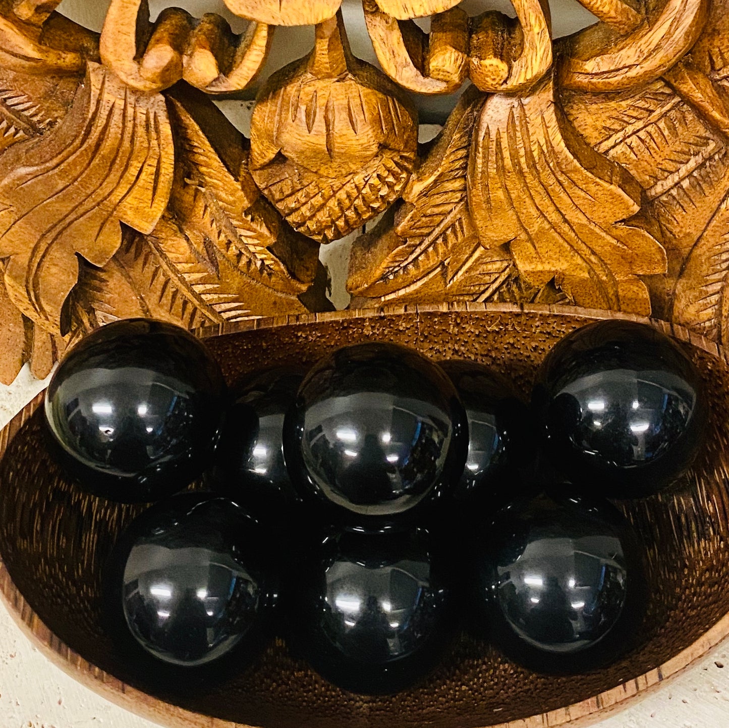 Black Obsidian Spheres