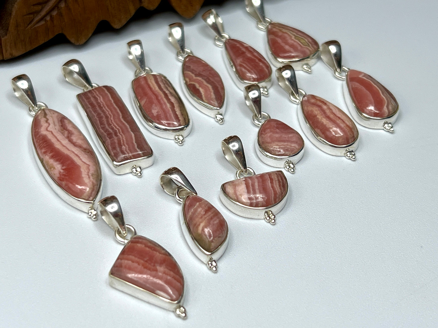 Rhodocrosite Pendants
