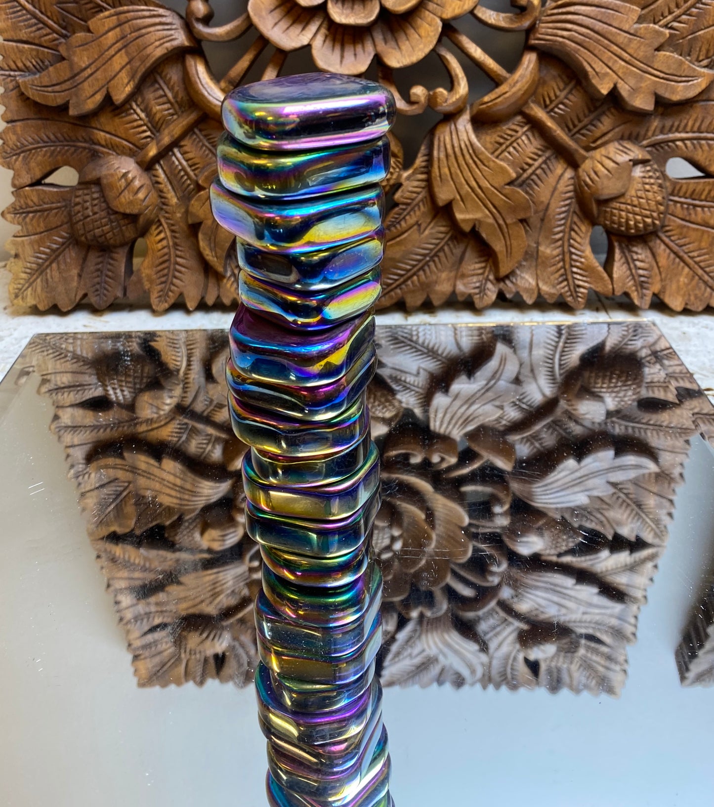 Rainbow Magnetic Hematite Large Coins