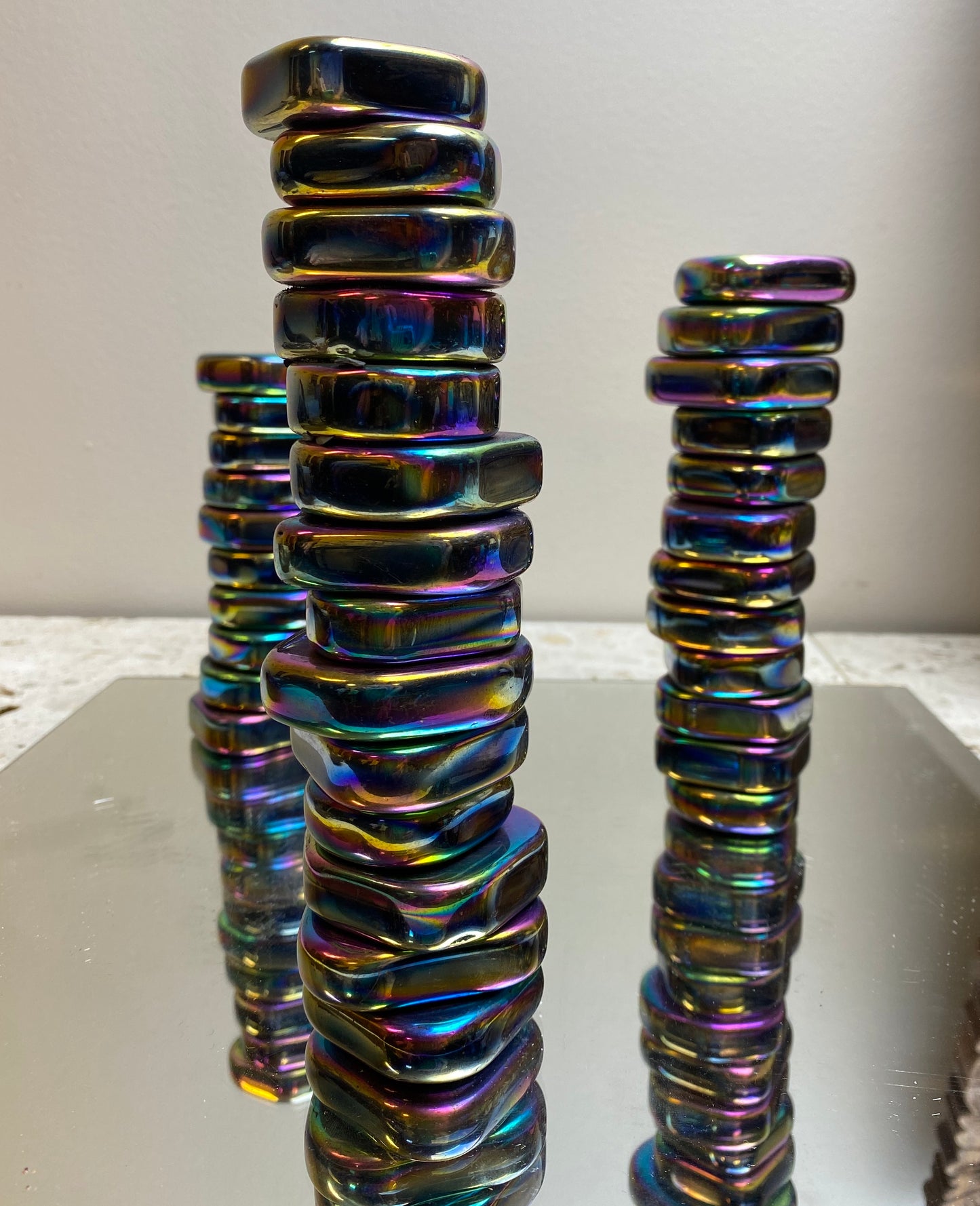 Rainbow Magnetic Hematite Large Coins