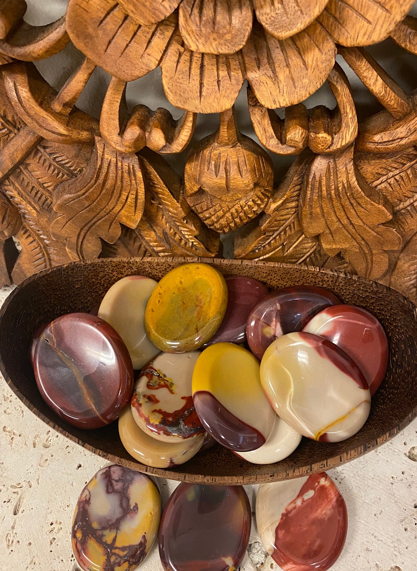 Mookite Palm Stones & Worry Stones